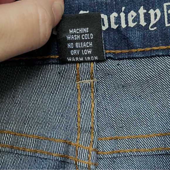 Blues Society Skinny 11/12 Distressed Low Rise 31 Inseam 34 Waist - Picture 7 of 11